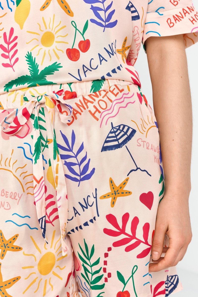 Shorts mit tropischem Print-Rich & Royal