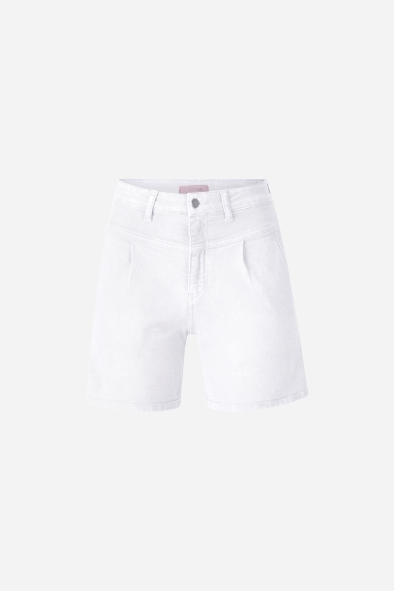High-Waist-Jeansshorts mit Passe-Rich & Royal