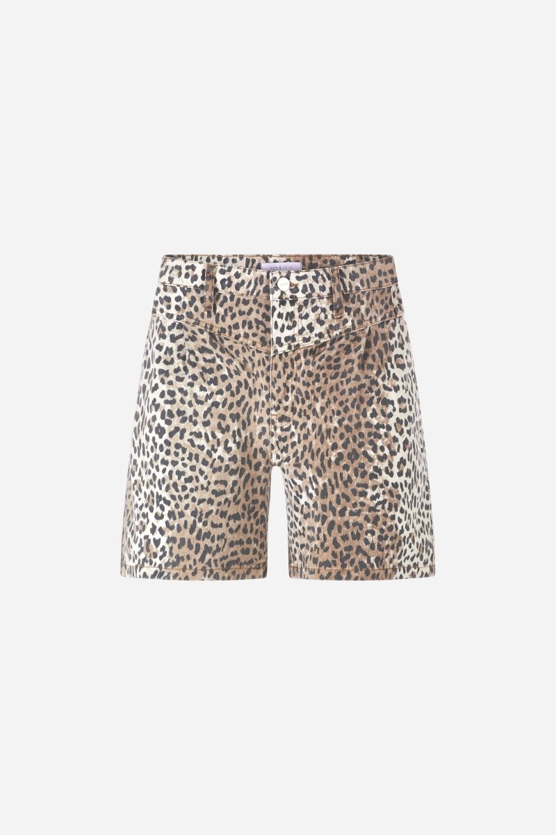 Jeansshorts mit Leo-Print-Rich & Royal