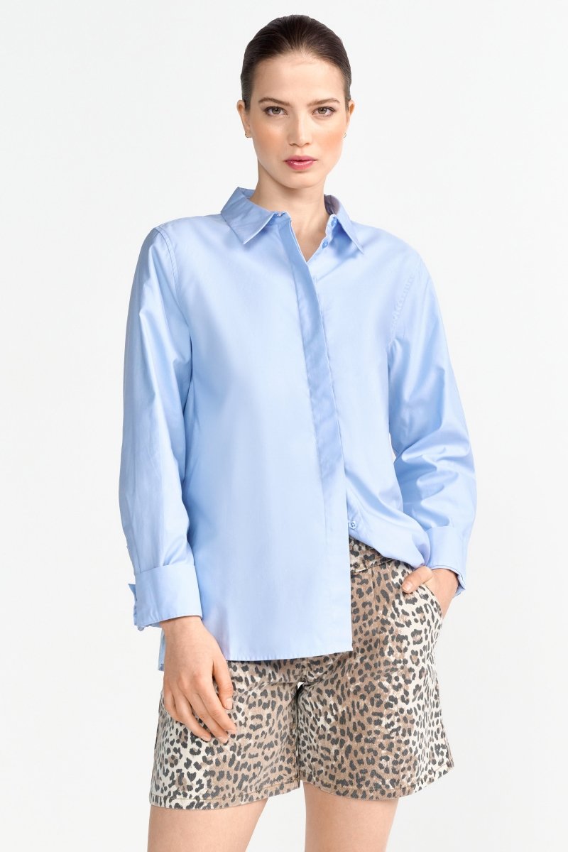 Jeansshorts mit Leo-Print-Rich & Royal