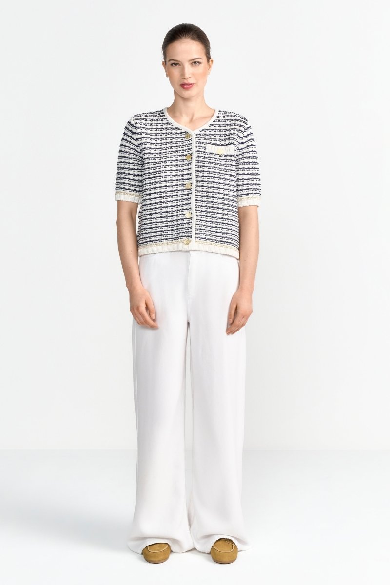 Bouclé-Cardigan mit Kurzarm-Rich & Royal