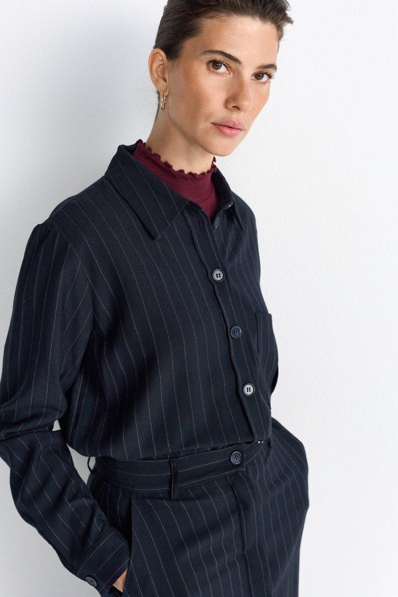 Bluse mit Nadelstreifen-Rich & Royal