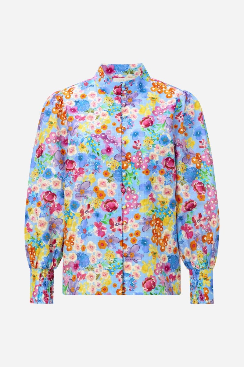Bluse mit floralem Print-Rich & Royal