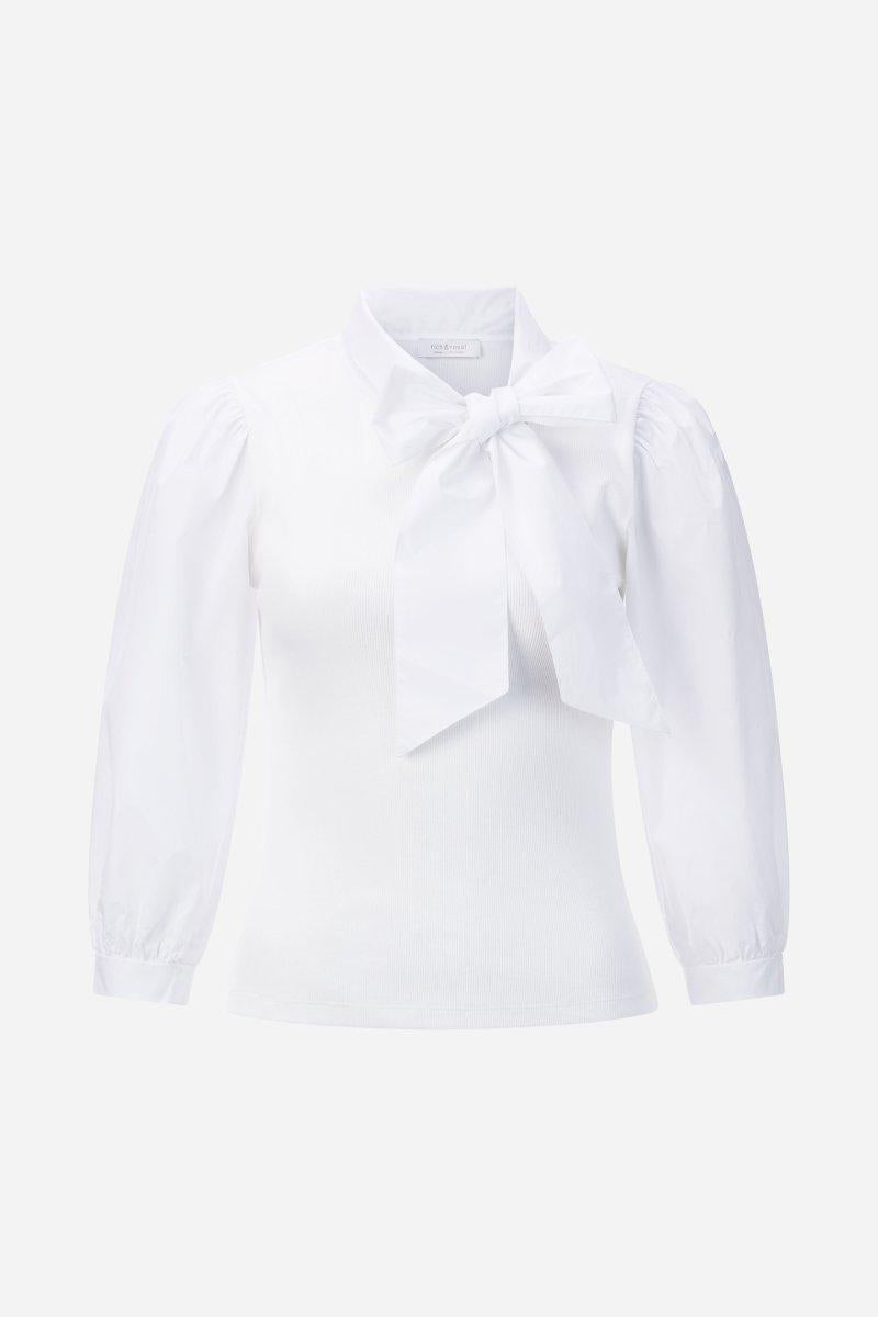 Bluse mit Puffärmeln und Schleife-Rich & Royal