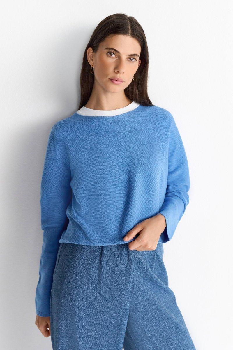 Feinstrickpullover mit Crewneck-Rich & Royal