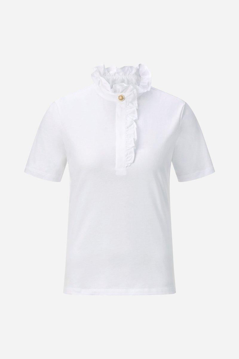T-Shirt mit Rüschenkragen-Rich & Royal