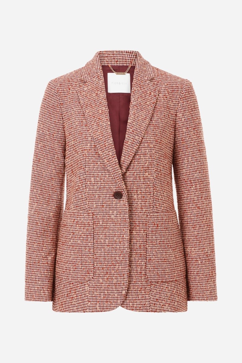 Karierter Tweed-Blazer-Rich & Royal