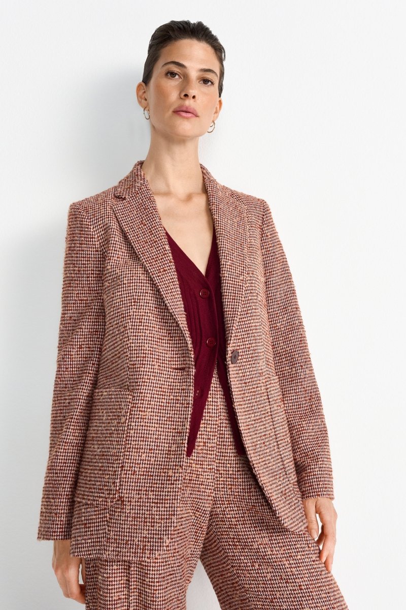 Karierter Tweed-Blazer-Rich & Royal