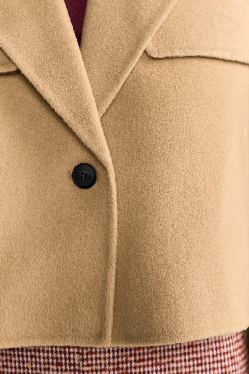 Kurzmantel mit Revers-Rich & Royal