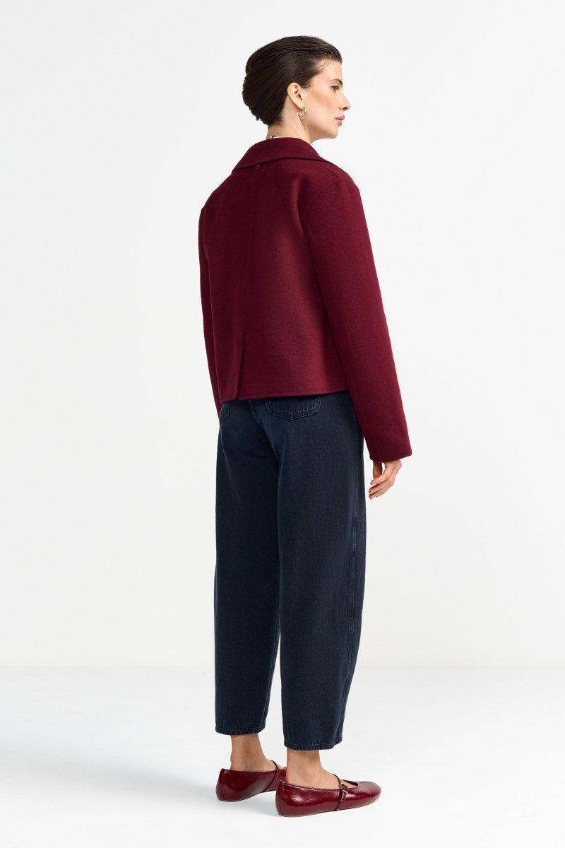 Kurzmantel mit Revers-Rich & Royal