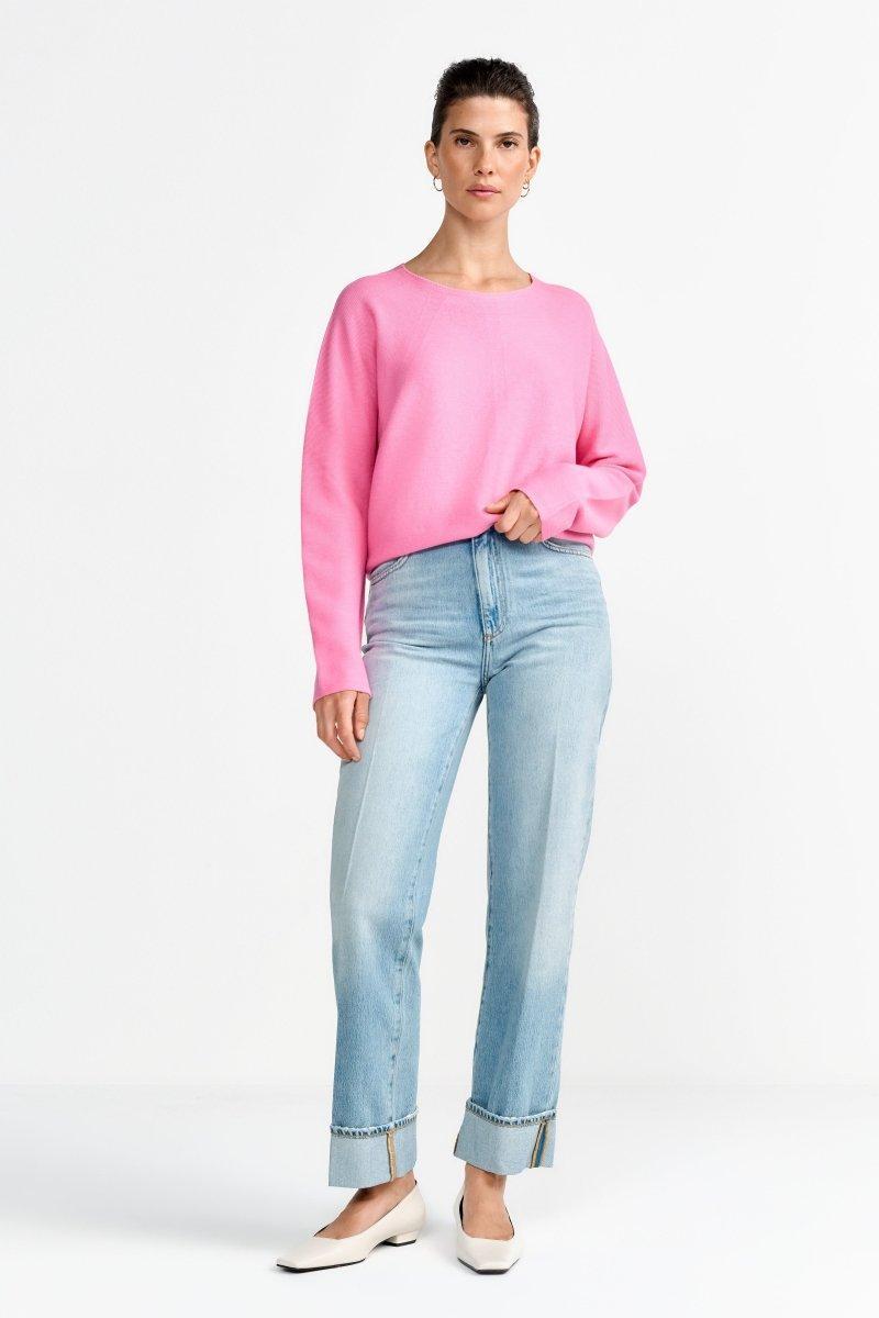 Feinstrickpullover mit Crewneck-Rich & Royal