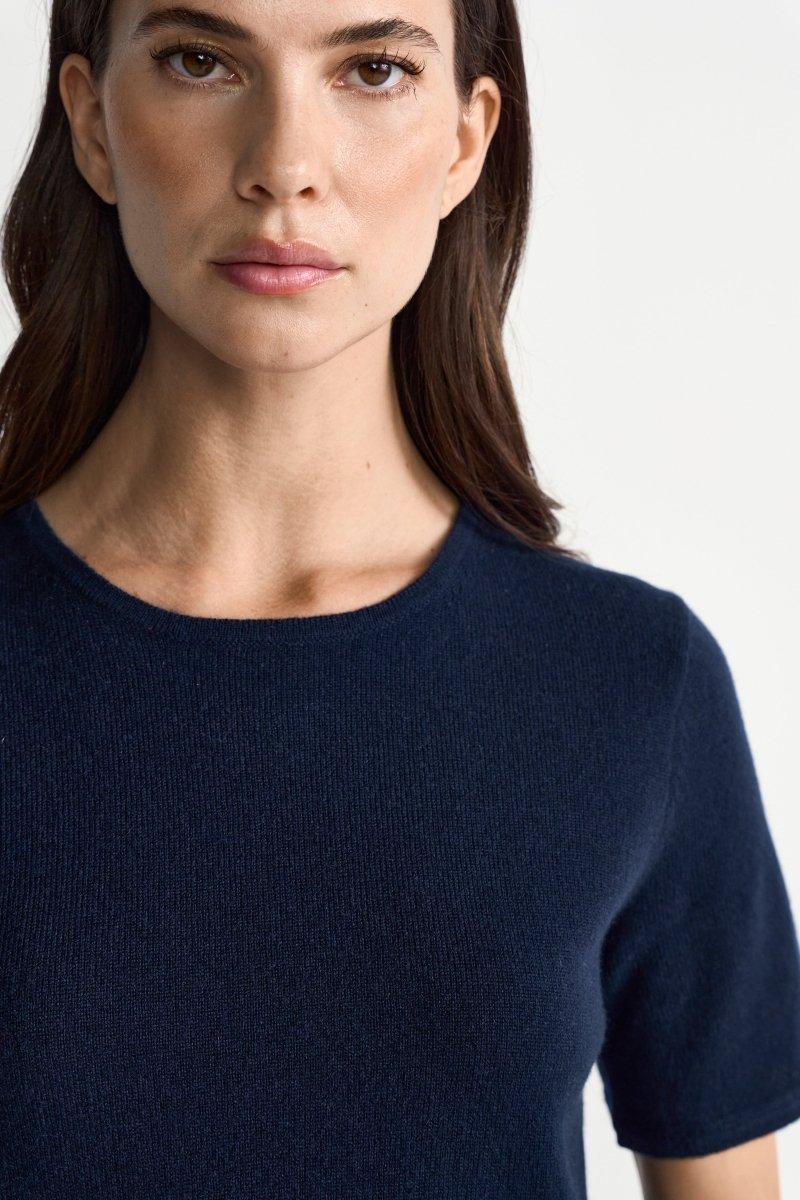 Feinstrickpullover mit Kurzarm-Rich & Royal