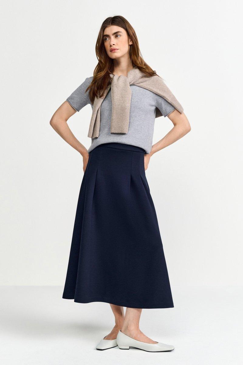 Feinstrickpullover mit Kurzarm-Rich & Royal
