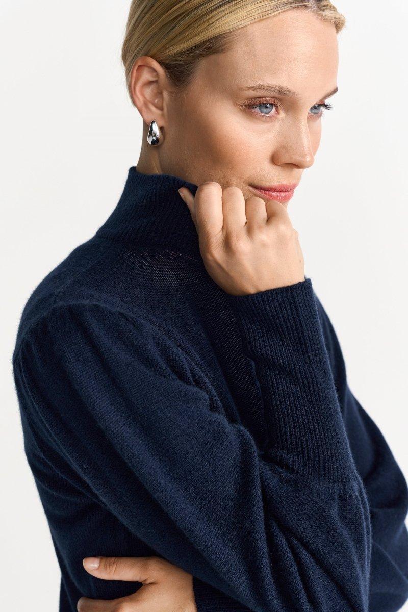 Feinstrickpullover mit Rollkragen-Rich & Royal
