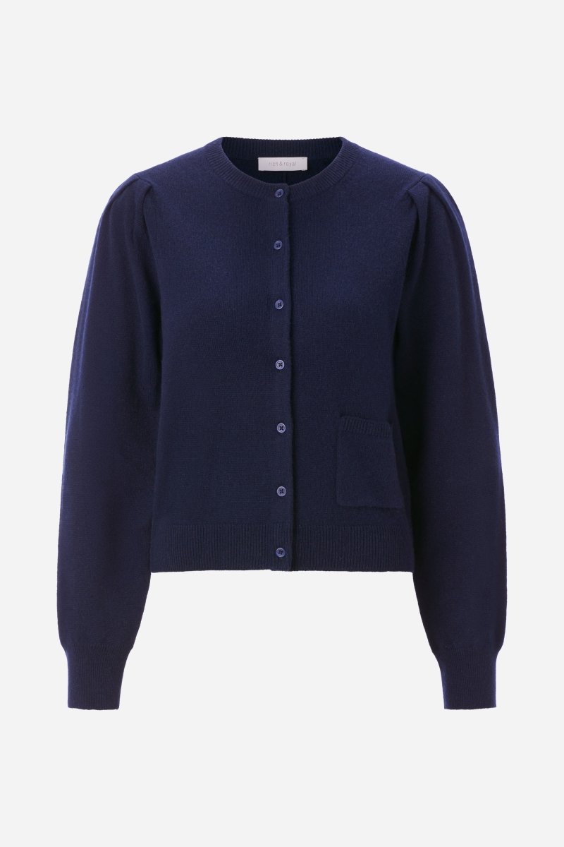 Cardigan mit Puffärmeln-Rich & Royal