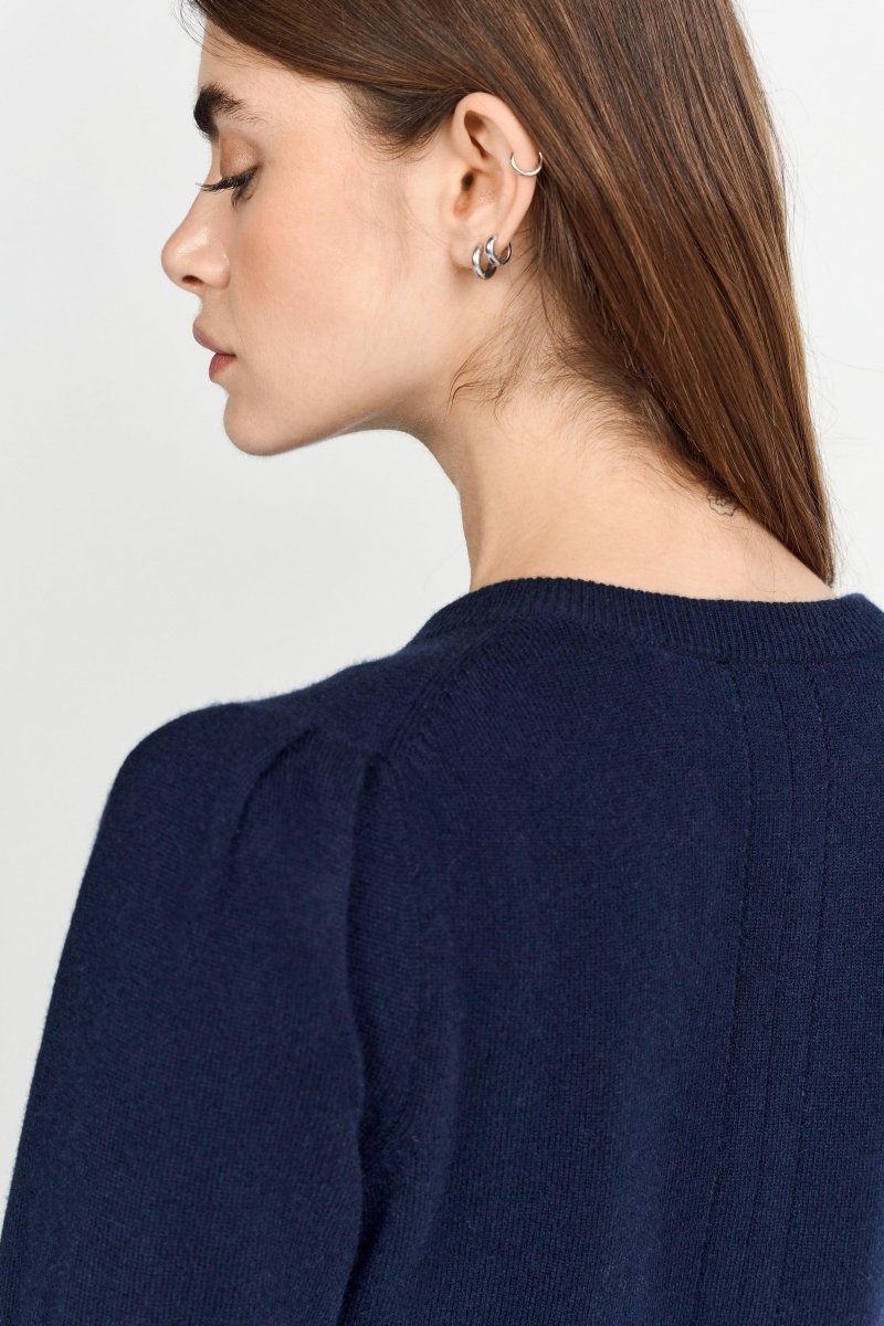 Cardigan mit Puffärmeln-Rich & Royal