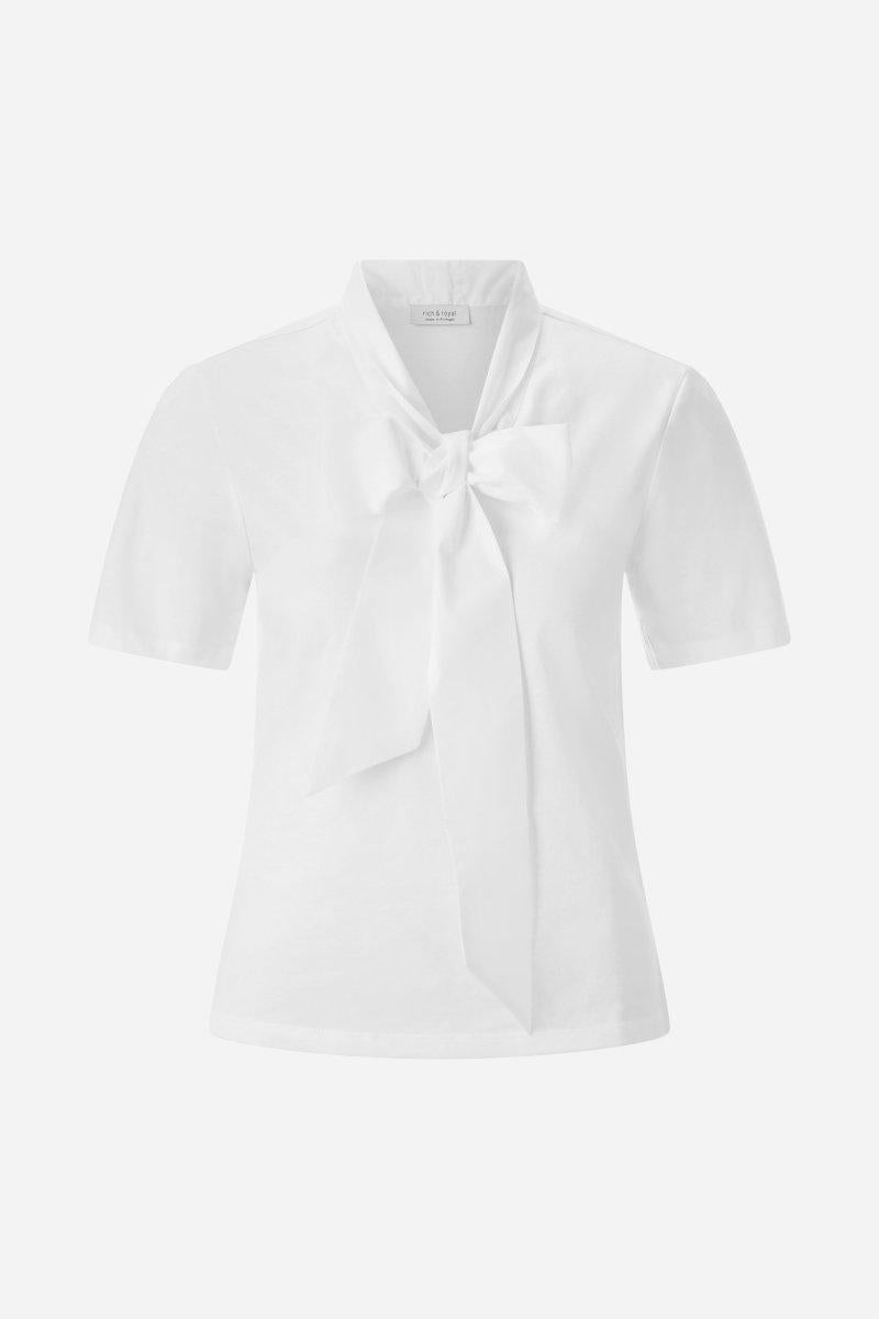 T-Shirt mit Schleifenkragen-Rich & Royal