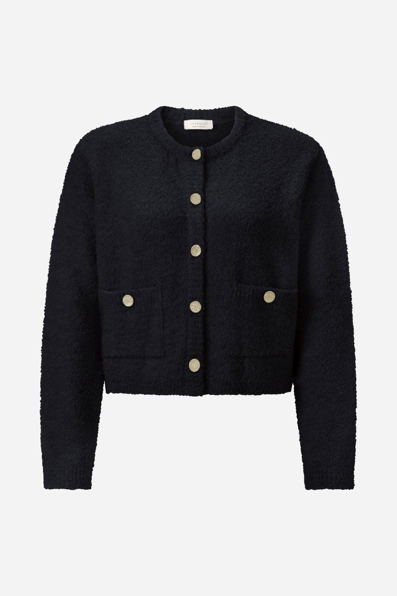 Kurze Strickjacke mit Knöpfen-Rich & Royal