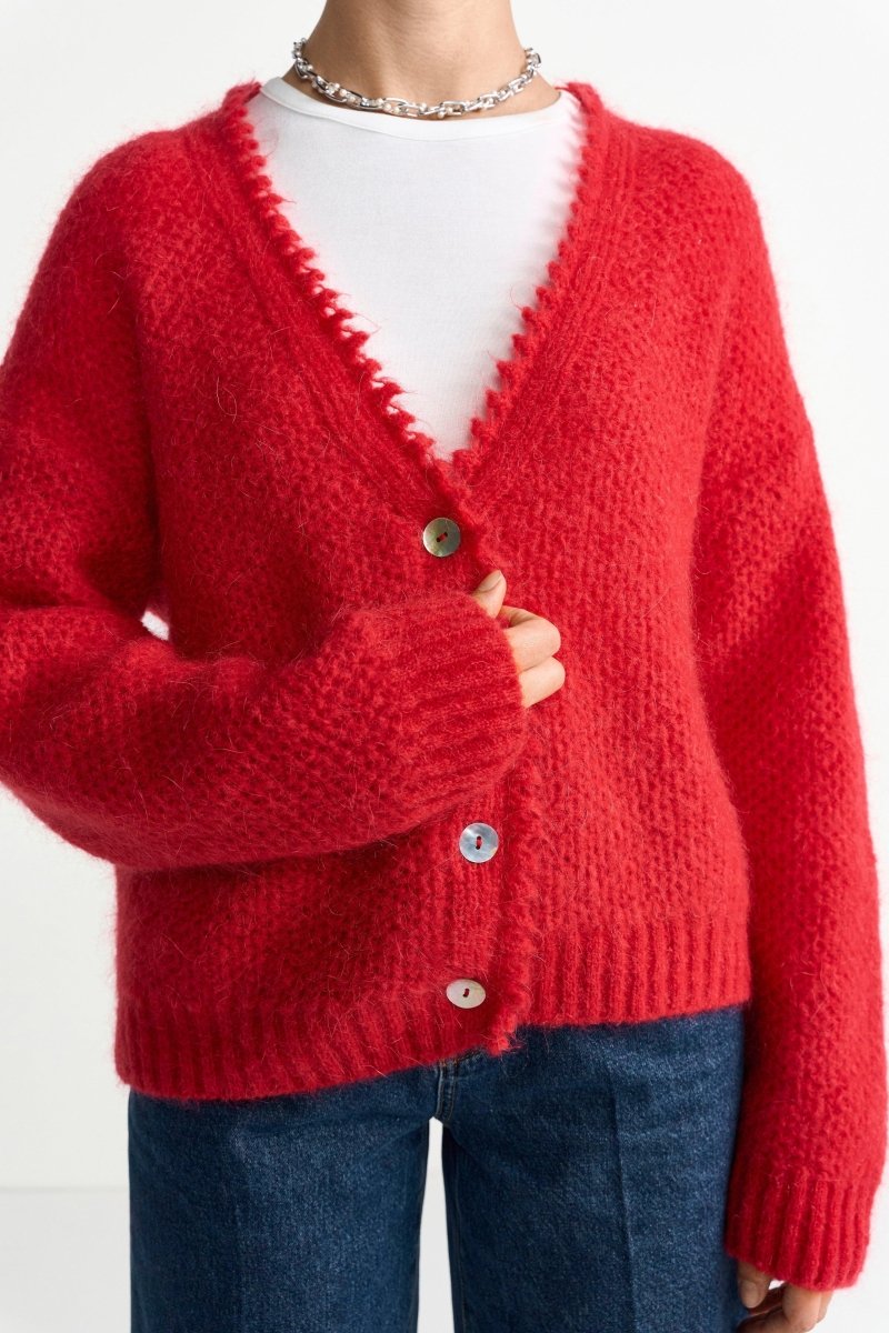 Wollcardigan mit Perlmuttknöpfen-Rich & Royal