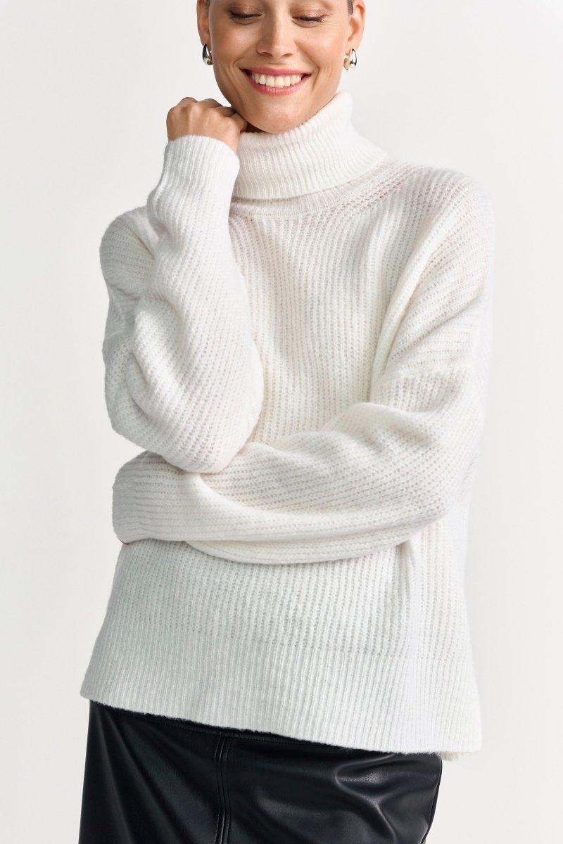 Oversize-Strickpullover mit Rollkragen-Rich & Royal