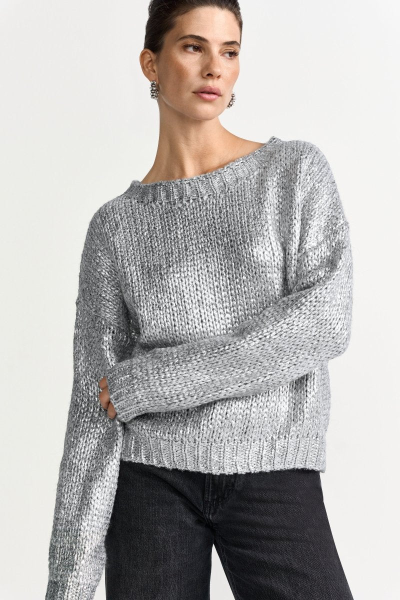 Metallic-Strickpullover-Rich & Royal