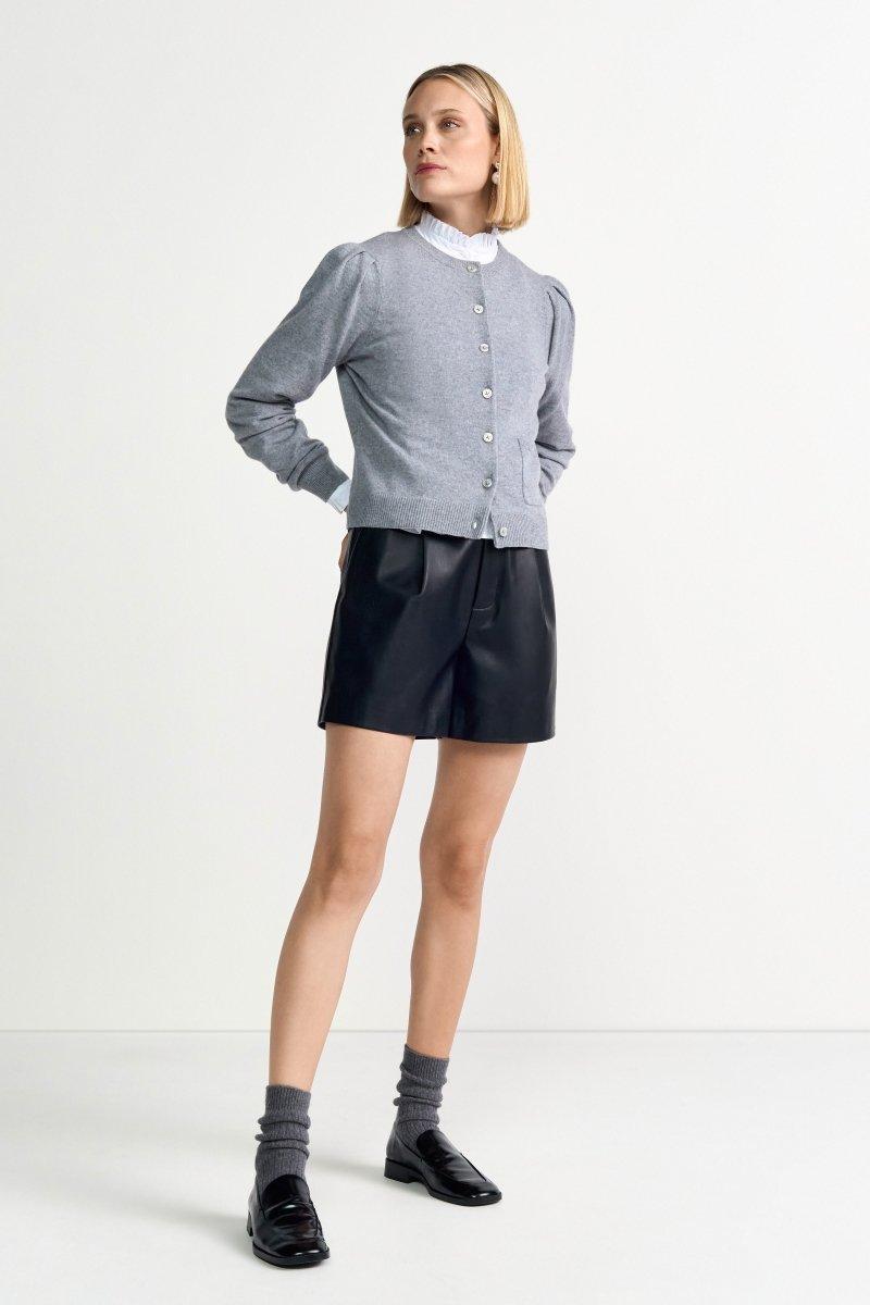 Shorts in Lederoptik-Rich & Royal