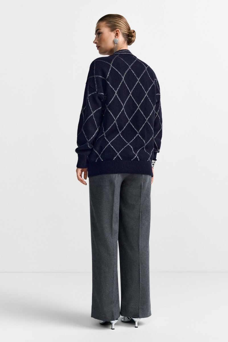 Strickjacke aus Woll-Mix-Rich & Royal