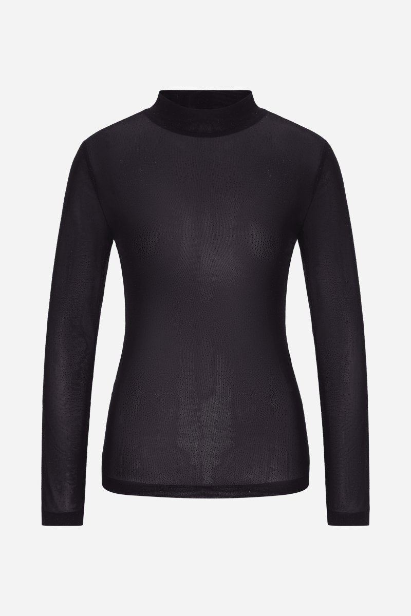 Longsleeve mit Stehkragen-Rich & Royal