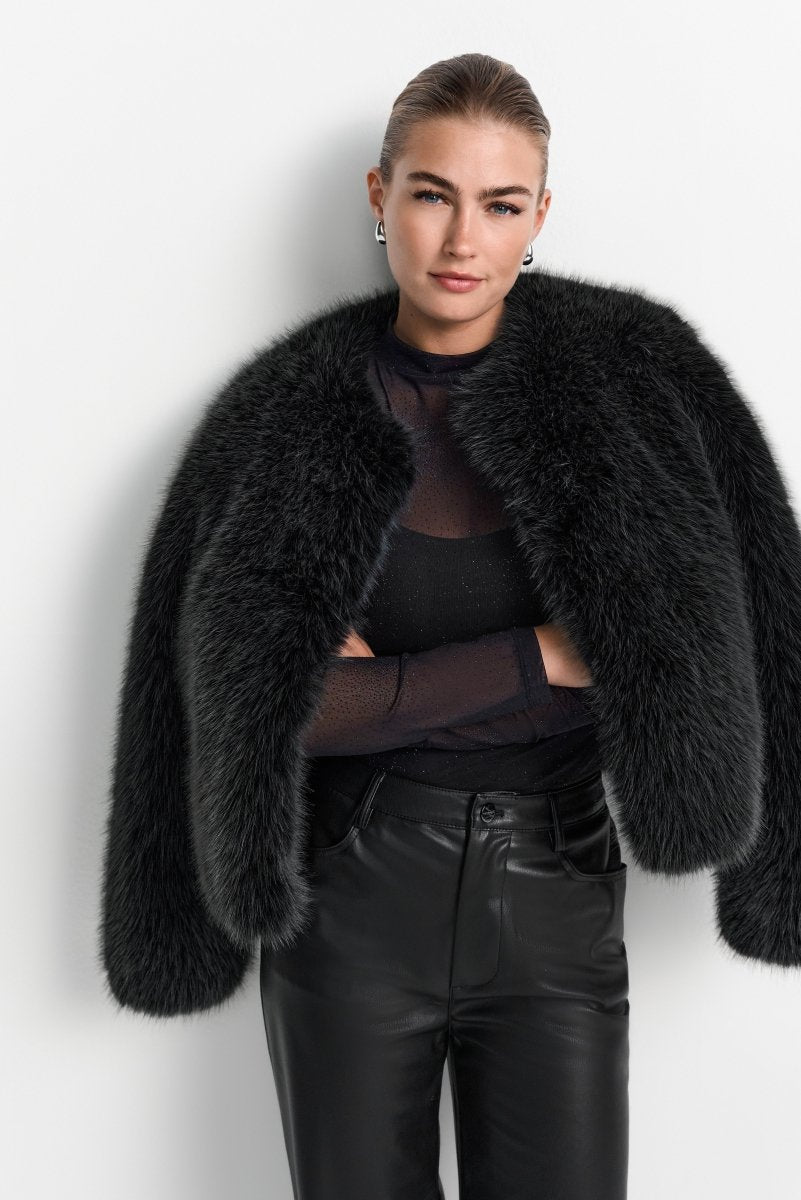 Longsleeve mit Stehkragen-Rich & Royal