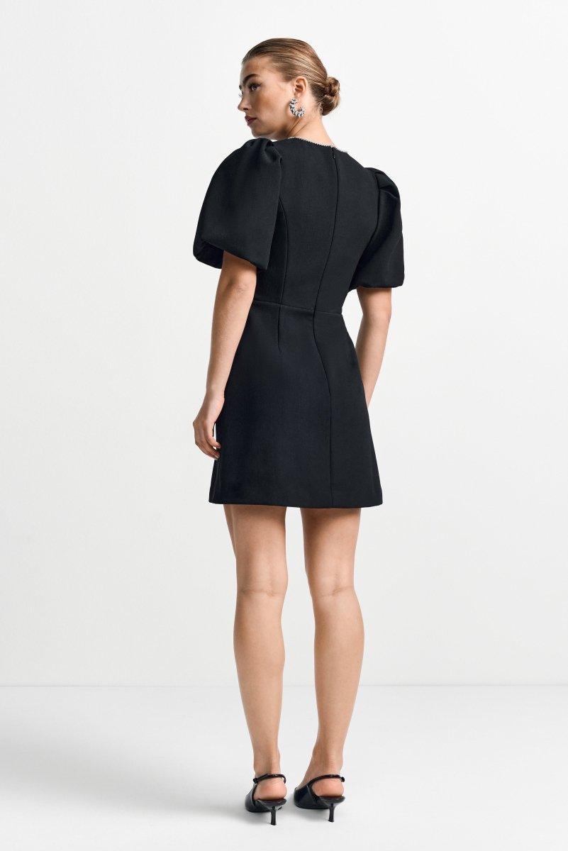 Schwarzes A-Linien-Kleid-Rich & Royal