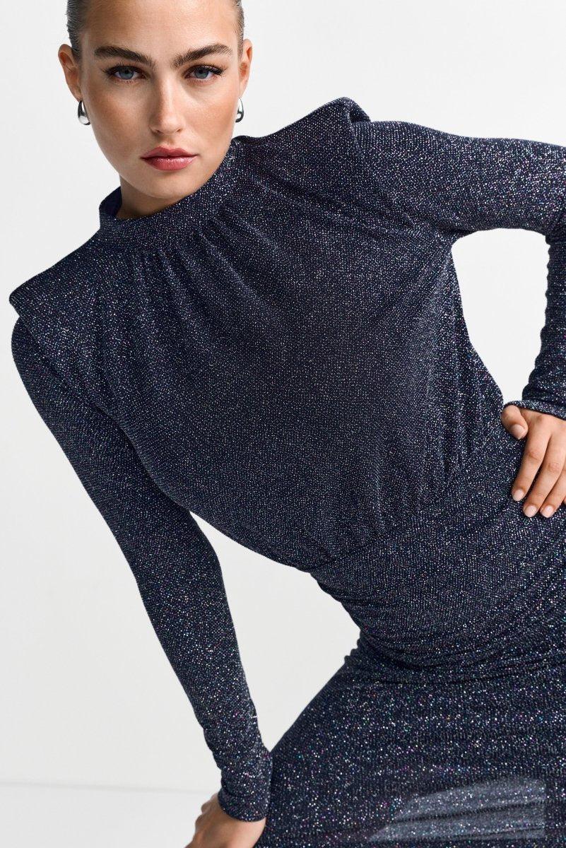 Etuikleid mit Stehkragen-Rich & Royal