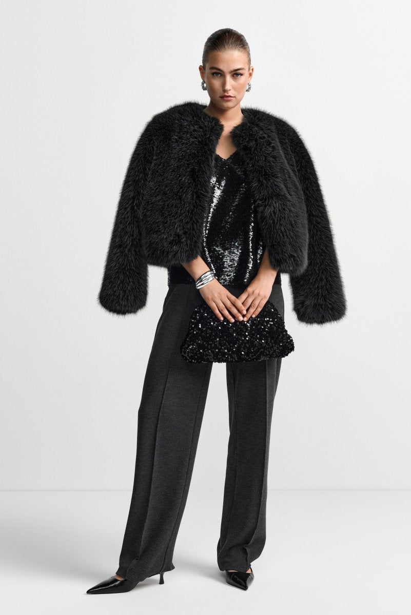 Paillettentop mit Spaghettiträgern-Rich & Royal