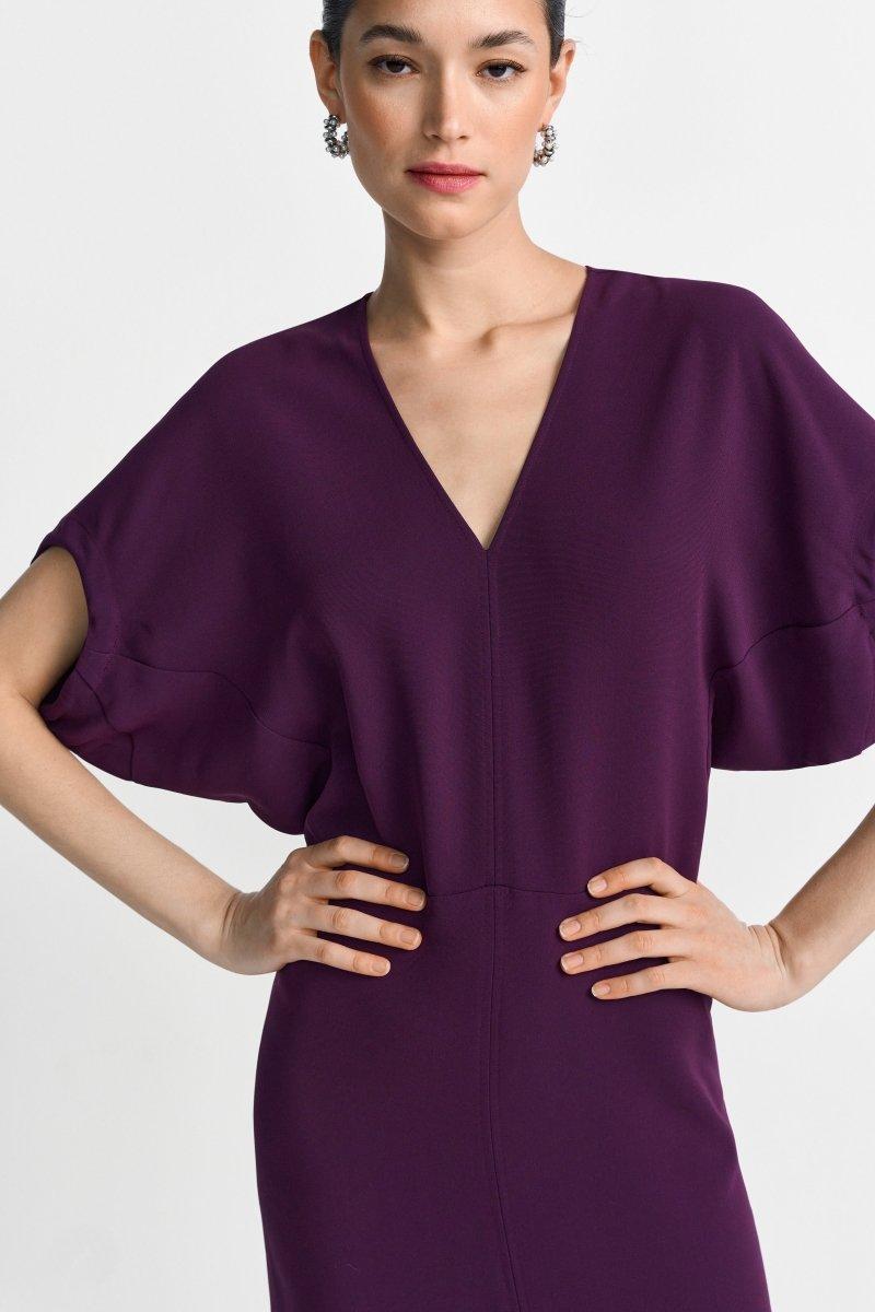 Jerseykleid mit V-Ausschnitt-Rich & Royal