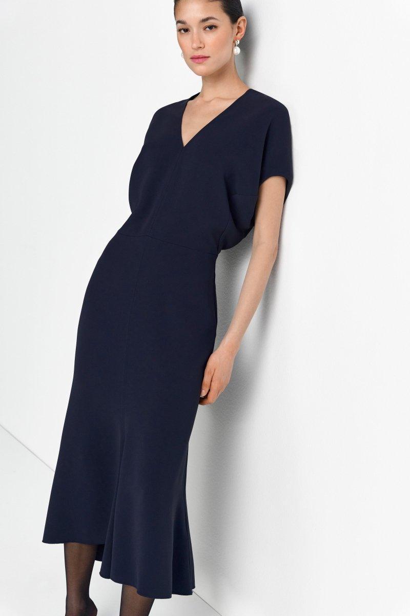 Jerseykleid mit V-Ausschnitt-Rich & Royal