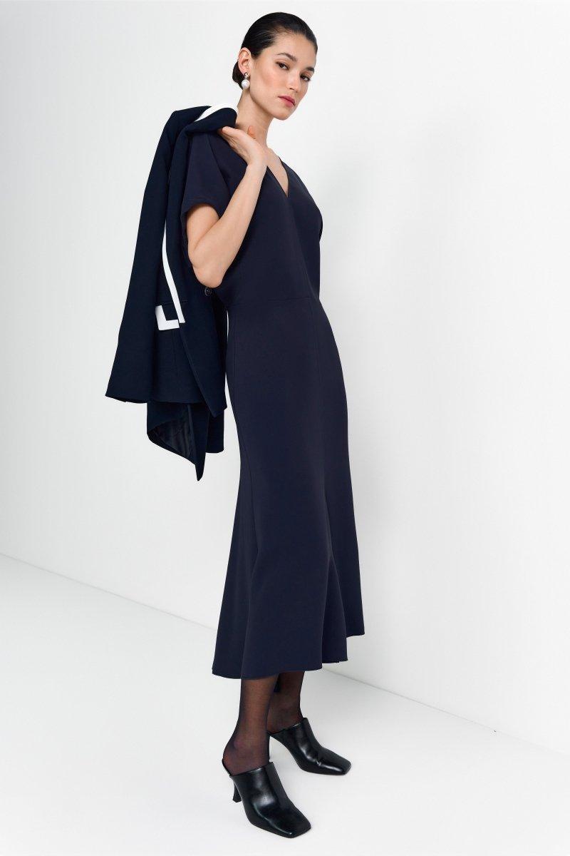 Jerseykleid mit V-Ausschnitt-Rich & Royal