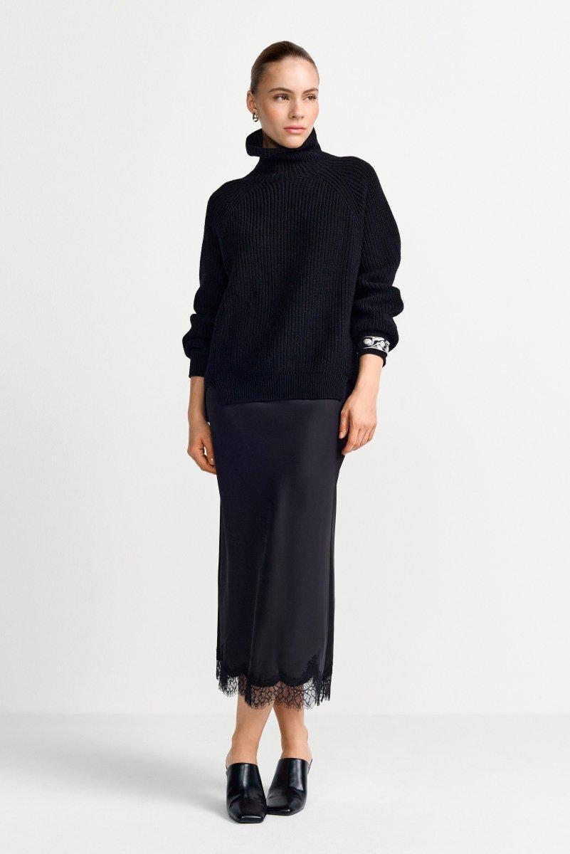 Satinrock mit Spitze-Rich & Royal