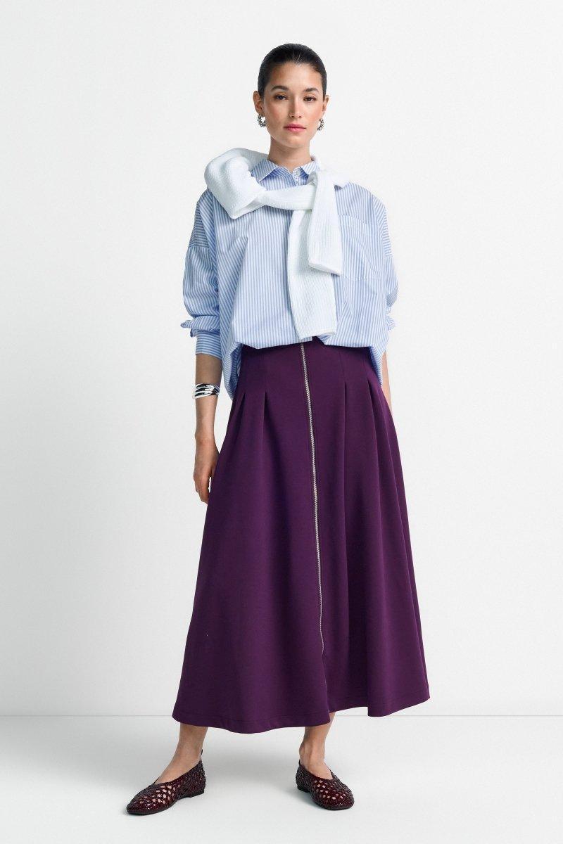 Midirock mit Reißverschluss-Rich & Royal