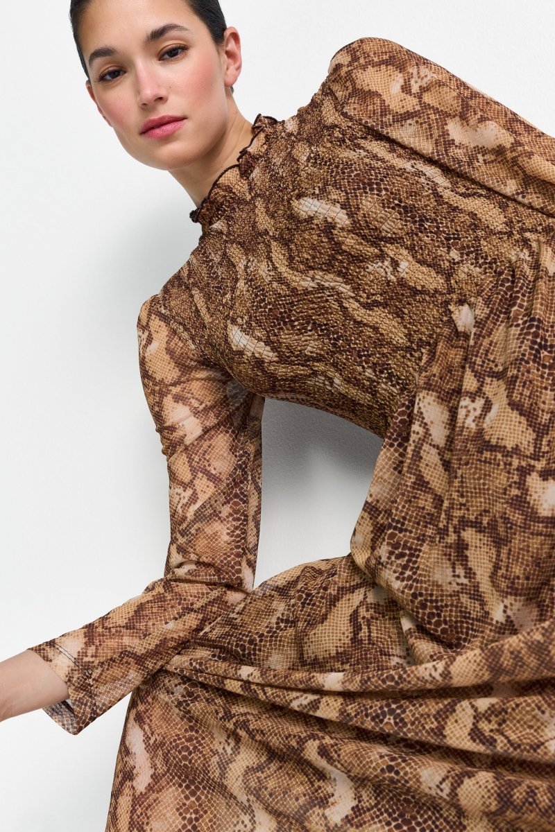 Maxikleid Python-Mesh-Rich & Royal