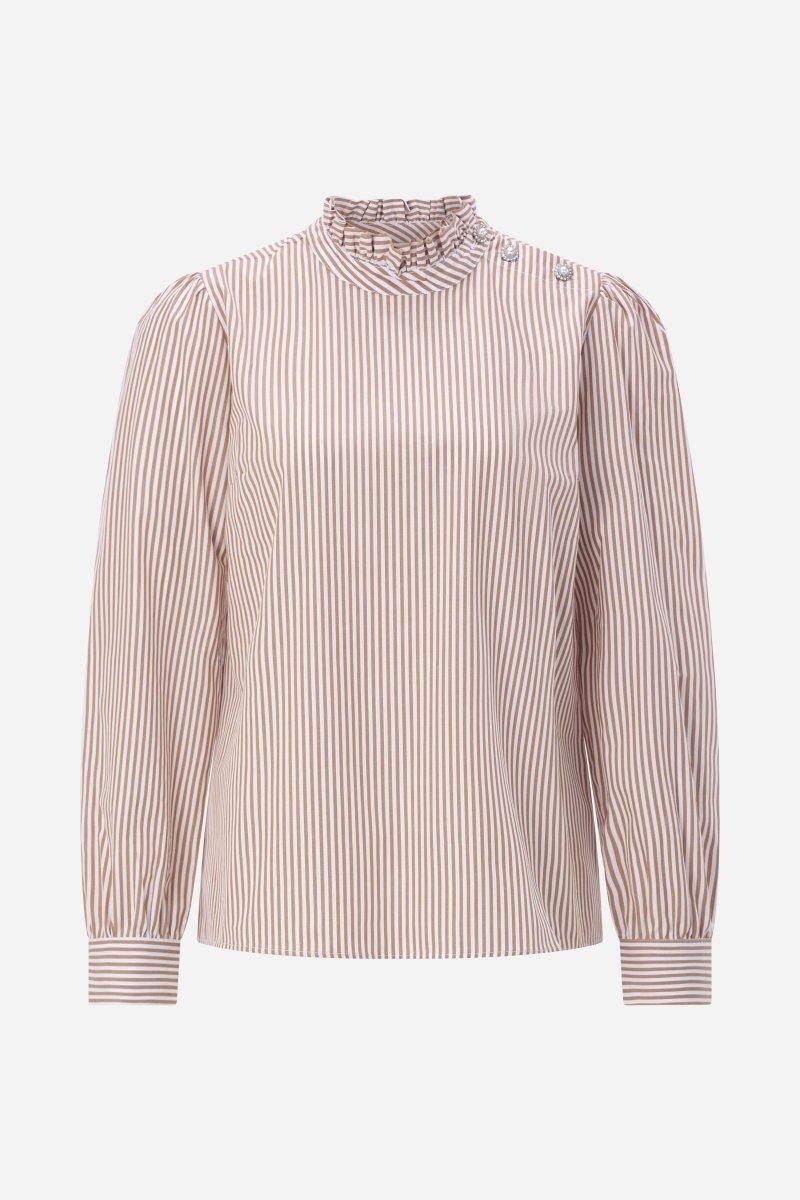 Gestreifte Bluse mit Rüschenkragen-Rich & Royal