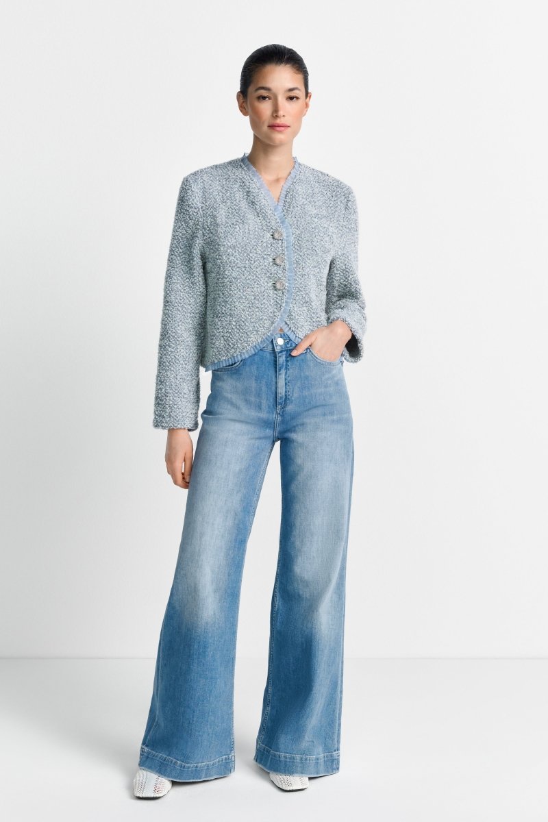 Bouclé-Jacke im Kimonostil-Rich & Royal