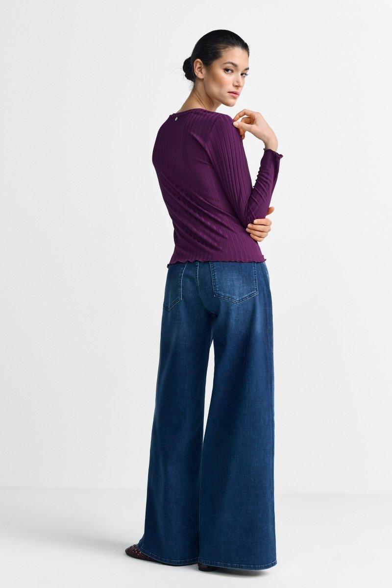 Longsleeve mit Rip-Struktur-Rich & Royal