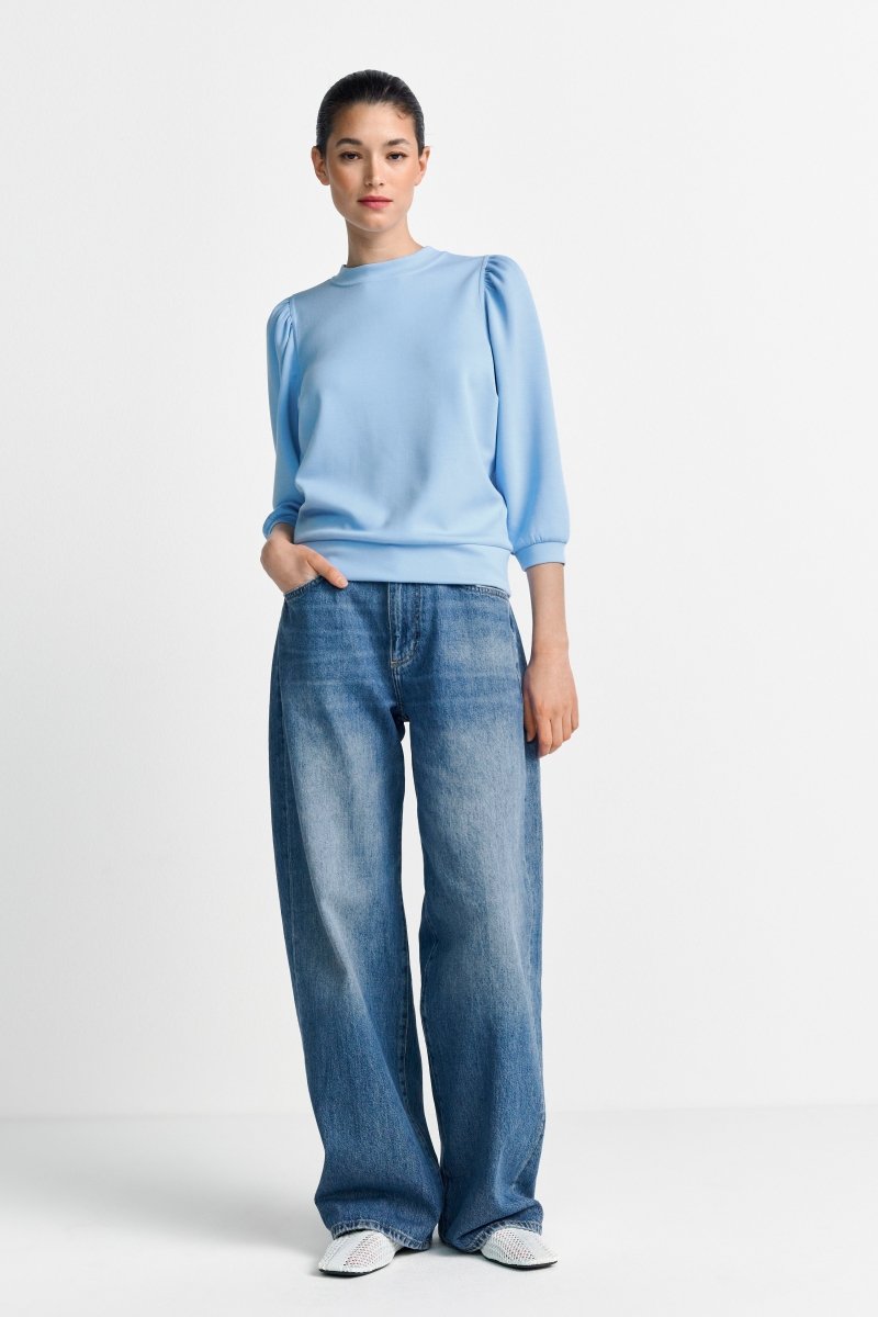 Sweatshirt mit Puffärmeln-Rich & Royal