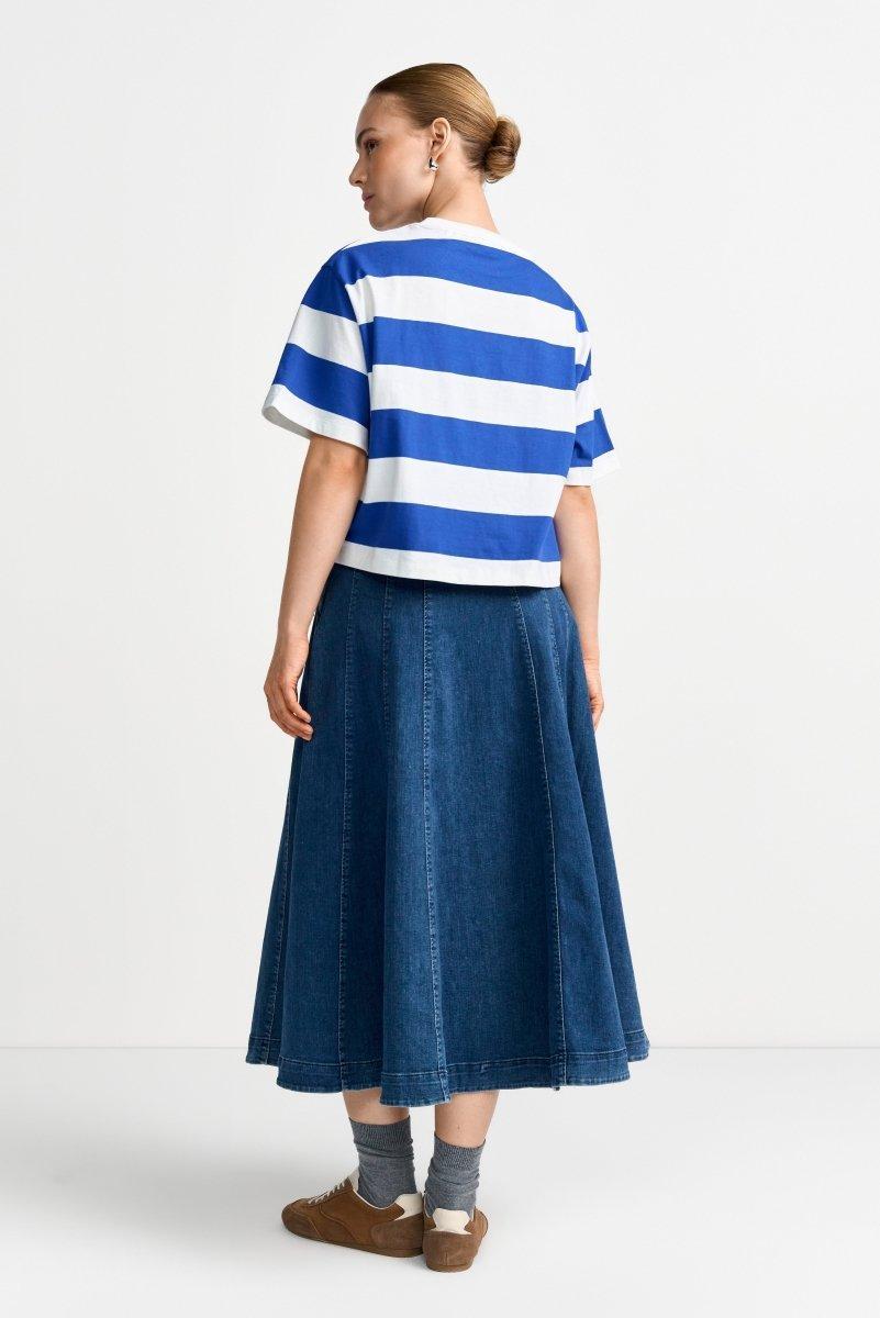 Gestreiftes T-Shirt aus Baumwolle-Rich & Royal