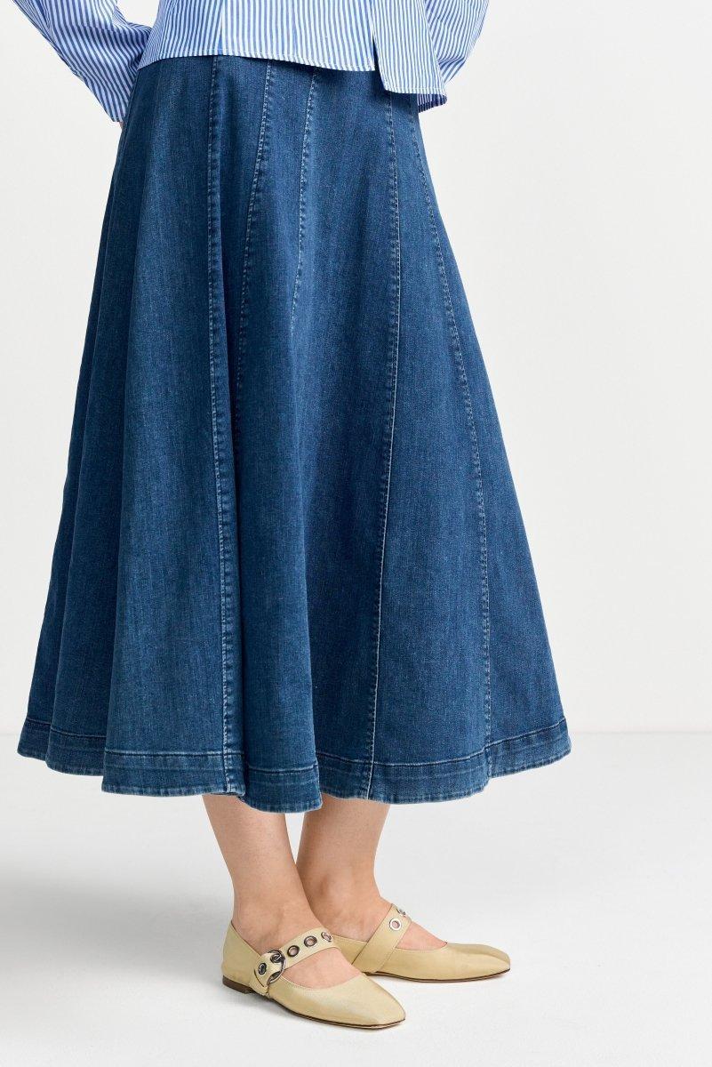 Ausgestellter Jeansrock-Rich & Royal