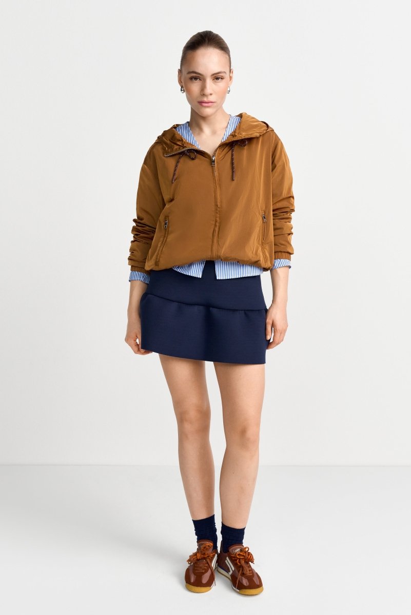 Scuba-Miniskort mit Volantsaum-Rich & Royal