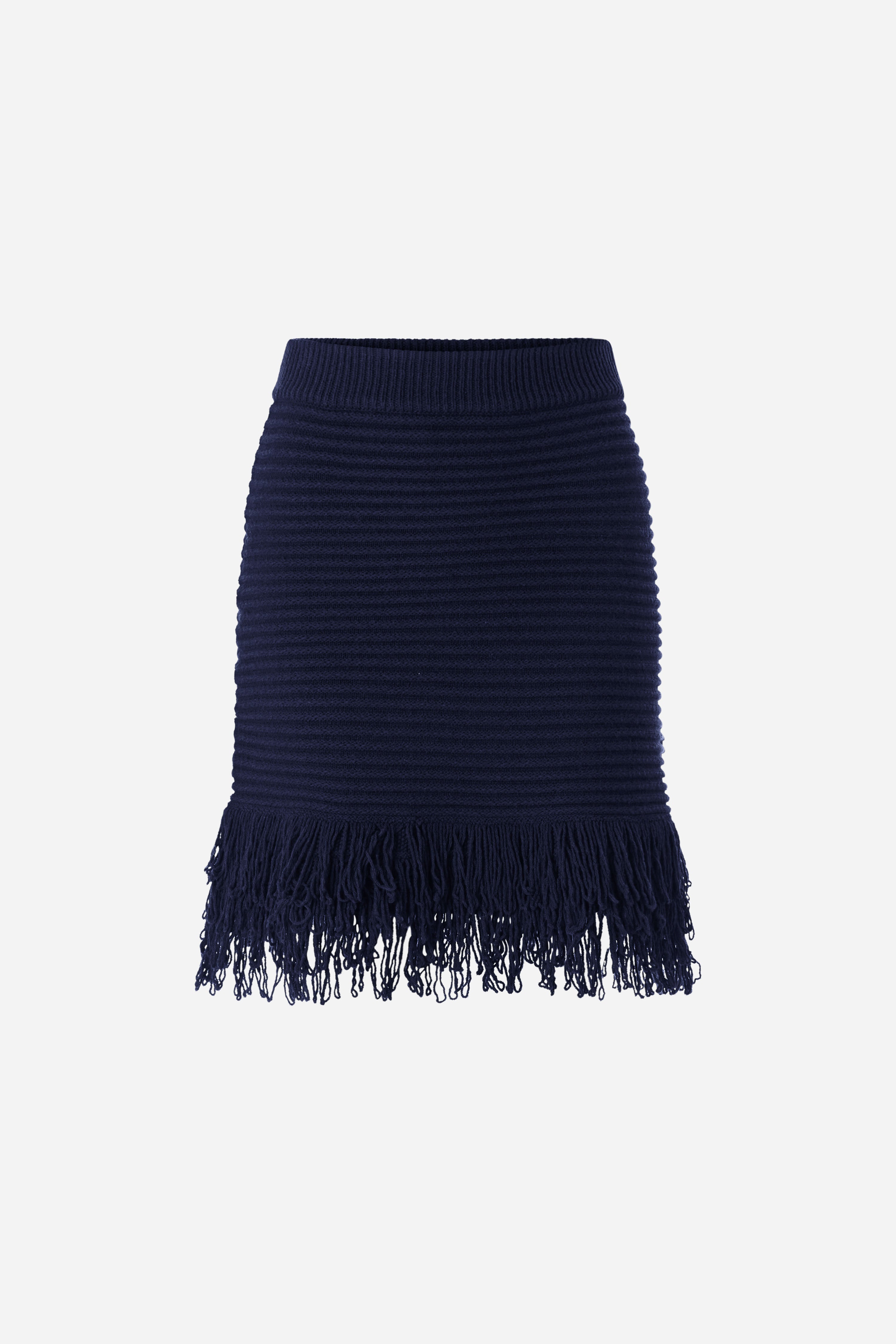 Kurzer Strickrock mit Fransen-Rich & Royal