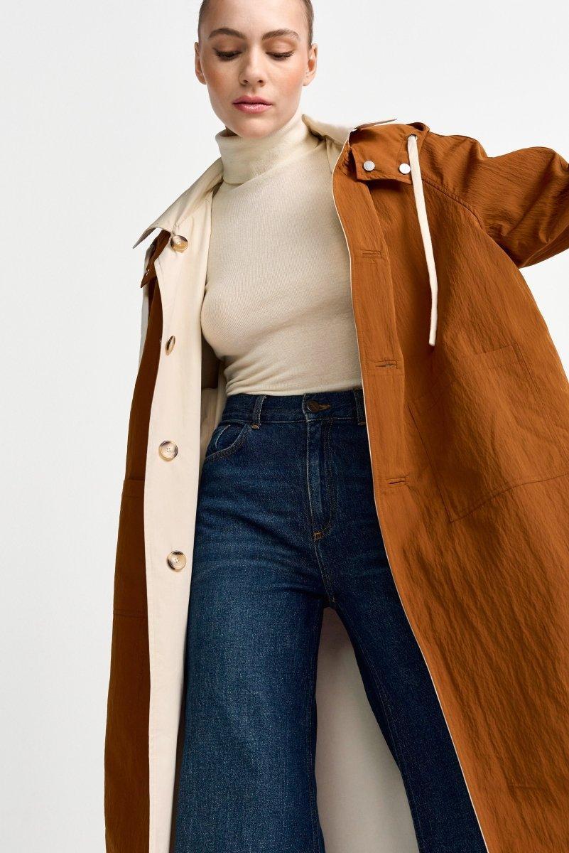 Zweifarbiger Wendemantel-Rich & Royal