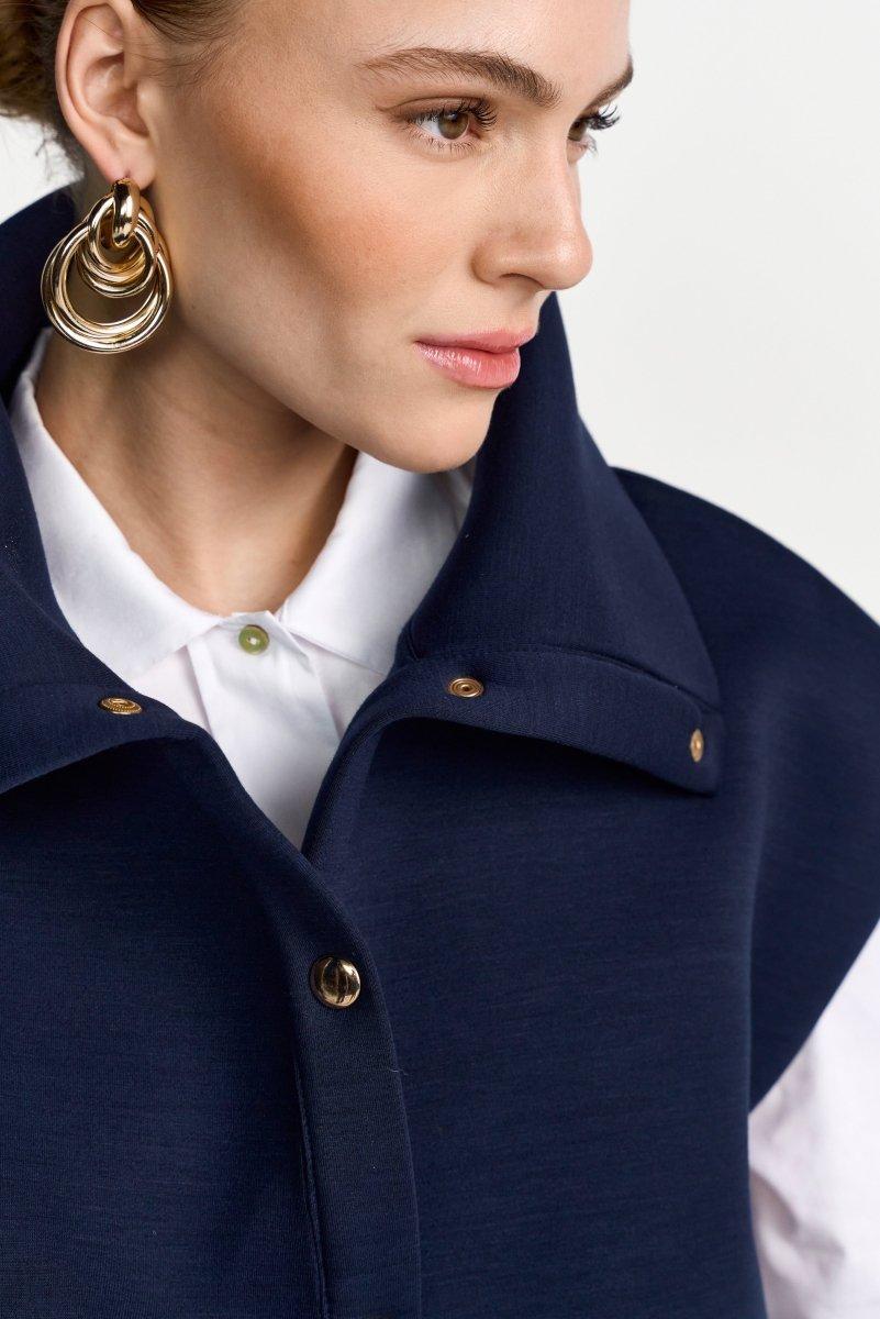 Weste aus Scuba-Jersey-Rich & Royal