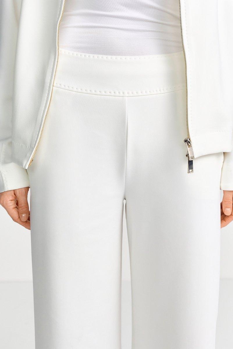 Weite Stoffhose in Weiß-Rich & Royal