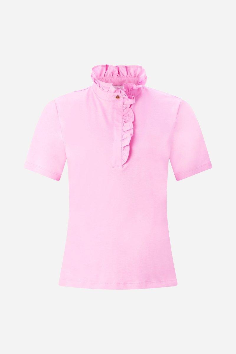 T-Shirt mit Rüschenkragen-Rich & Royal